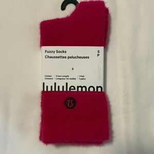 Lululemon Fuzzy Pink Socks- Small